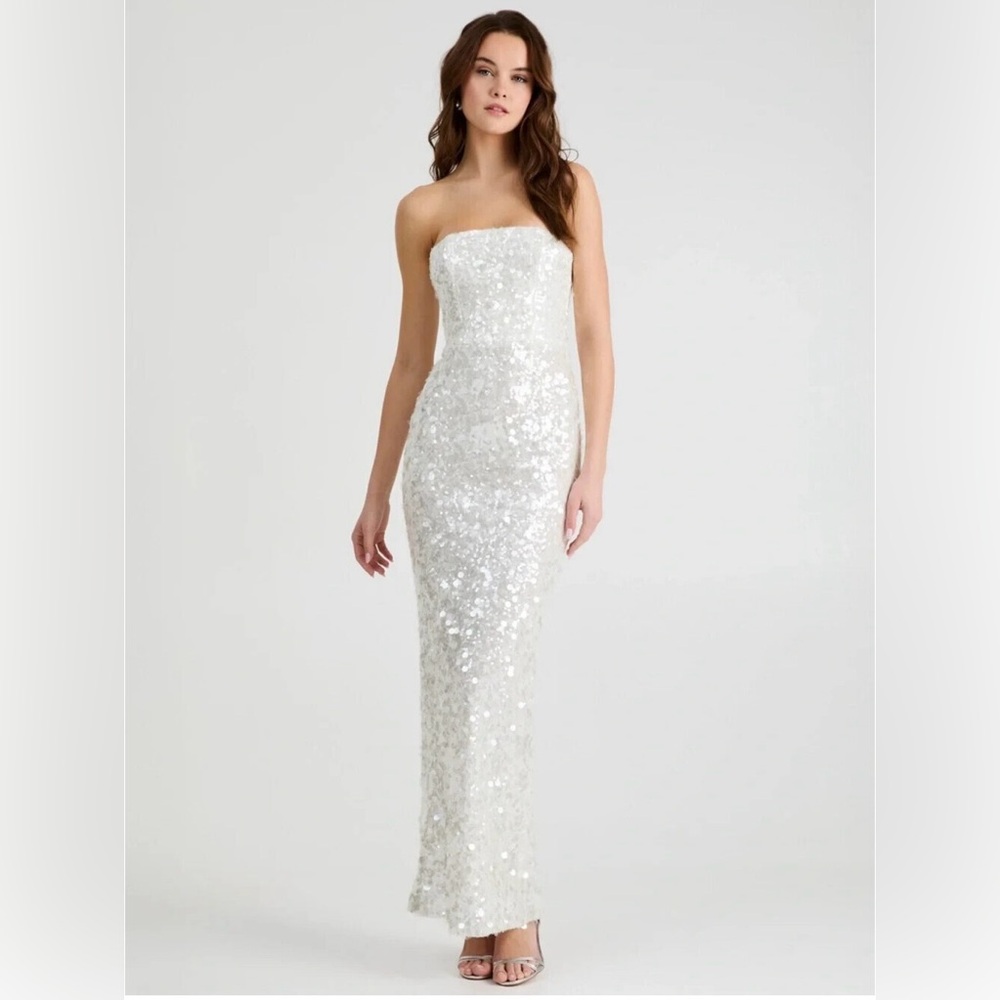 Helsi Leslie sequined column gown